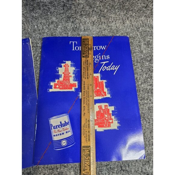 Pure Oil Company Advertising Car Dealer Brochure Catalog 40s 50s Tomorrow Today - Picture 2 of 9